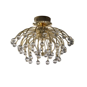 Xeena Crystal Ceiling Lights Diyas Flush Crystal Fittings Xeena Crystal Ceiling Lights Diyas Flush Crystal Fittings